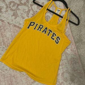 Victoria’s Secret pink Pittsburgh pirates tank jersey top strapy